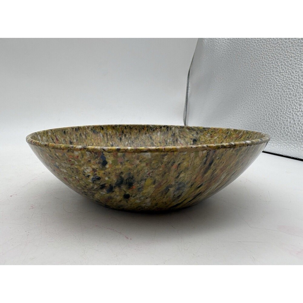 Allied Chemical Confetti Splatter Bowl 6 Inch Yellow Multicolor Retro Kitchen
